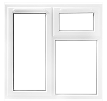 Three panels casement window
